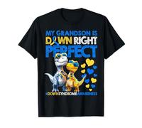Mio Nipote è Consapevole della sindrome di Down Right Perfect Down Maglietta