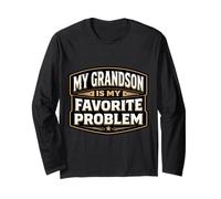 Mio Nipote è Il Mio Problema Preferito Divertente Nonno Nonno Maglia a Manica