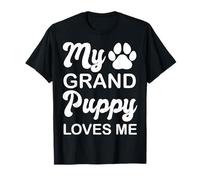 Mio Nonno Cucciolo Mi AMA per Nonna di Cani o Cucciolo Maglietta