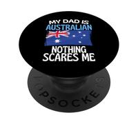 Mio padre è austaliano niente mi spaventa papà divertente PopSockets PopGrip Adesivo