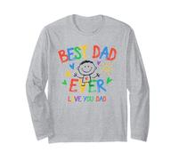 Mio Padre è la Migliore Arte del Disegno Infantile Maglia a Manica