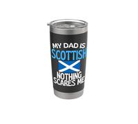 Mio padre è scozzese niente mi spaventa papà divertente Bicchiere termico in acciaio inox doppia parete