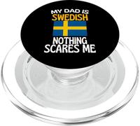 Mio padre è svedese niente mi spaventa papà divertente PopSockets PopGrip per MagSafe