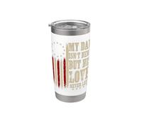 Mio padre non è qui ma il suo amore non ha mai lasciato Memorial Dad Bicchiere termico in acciaio inox doppia parete