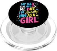 Mio padre si arrabbia con me, ma io sono letteralmente lui come scherzo da ragazza PopSockets PopGrip per MagSafe