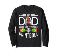 Mio papà Domina Il Campo di Paintball Come Un Vero Boss Maglia a Manica