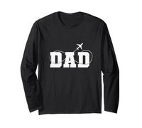 Mio papà è Un papà Pilota Maglia a Manica