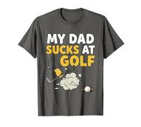 Mio papà Succhia a Golf Festa del papà Divertente Golf Uomini Maglietta