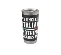 Mio zio è italiano Niente mi spaventa Bicchiere termico in acciaio inox doppia parete