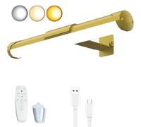 MIOBLUE Cavo dimmerabile Luce immagine Con Controller e Timer, 13.8in ricaricabile 4400mAh batteria Picture Light per l'esposizione della parete, opere d'arte della galleria, dipinti, ritratti