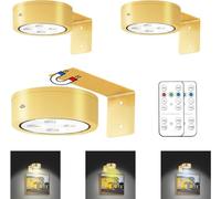 MIOBLUE Luce fotografica con telecomando, luce magnetica per pittura a batteria, timer dimmerabile, display artistico, con 3 modalità di illuminazione per bersaglio, cornice per foto ritratto,