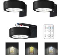 MIOBLUE Luce fotografica con telecomando, luce magnetica per pittura a batteria, timer dimmerabile, display artistico, con 3 modalità di illuminazione per bersaglio, cornice per foto ritratto,