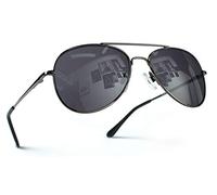 Miobo Occhiali da sole, specchiati, occhiali da aviatore per uomo, donna e bambino, 9 colori, filtro UV400, CAT 3, occhiali da aviatore unisex (Bambini 3-9 anni, Nero nero)