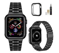 MioHHR Compatibile con cinturino Apple Watch 38mm 40mm 41mm, cinturino in acciaio inossidabile per iWatch Serie 9 8 7 6 5 4 SE 3 2 1, per uomini