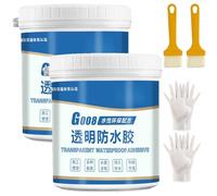MIOKUKO Super Strong Invisible Waterproof Anti-Leakage Agent, Gunuo Goo8 Transparent Waterproof Adhesive, Waterproof Glue Sealant Clear, G008 Invisible Super Mulch Waterproof Sealer (2PCS)