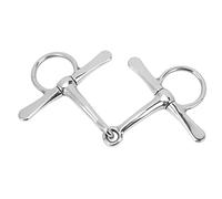 Miokycl, Bistecca per cavalli a guancia completa, punta per bocca di cavallo in acciaio inox, rullo per bocca di masticazione di cavallo, per agricoltura da giardino, 125 mm