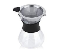 Miokycl Caffettiera Manuale con Gocciolamento Manuale Pentola in Vetro con Filtro in Acciaio Inossidabile