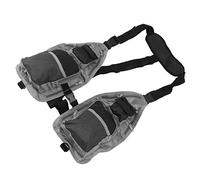 Miokycl Gilet da pesca a mosca traspirante leggero nero grigio Oxford panno multi tasca gilet per campeggio