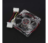 Miokycl Ventola di Raffreddamento per Computer PC CPU con Luce LED Blu 4 Pin DC 12V 80 Mm