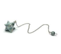 MIONGKI Mum Birthday Gifts Stone Star Pendulums for Dowsing Divination Reiki Stone Lapis Lazuli Quartz Pendant Hexagram Necklaces