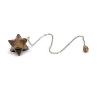 MIONGKI Mum Birthday Gifts Stone Star Pendulums for Dowsing Divination Reiki Stone Lapis Lazuli Quartz Pendant Hexagram Necklaces