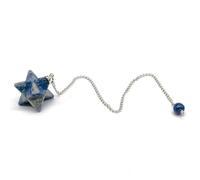 MIONGKI Mum Birthday Gifts Stone Star Pendulums for Dowsing Divination Reiki Stone Lapis Lazuli Quartz Pendant Hexagram Necklaces