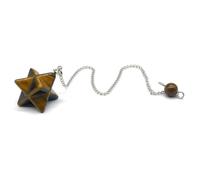MIONGKI Mum Birthday Gifts Stone Star Pendulums for Dowsing Divination Reiki Stone Lapis Lazuli Quartz Pendant Hexagram Necklaces
