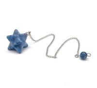 MIONGKI Mum Birthday Gifts Stone Star Pendulums for Dowsing Divination Reiki Stone Lapis Lazuli Quartz Pendant Hexagram Necklaces