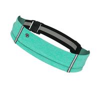 mioosho Cintura da corsa riflettente Cintura per il peso della vita Cintura fitness Resistente all'acqua Marsupio da corsa per donne e uomini, Verde, 75x9cm, come da immagine