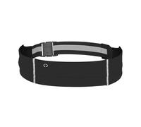 mioosho Cintura da corsa riflettente Cintura per il peso della vita Cintura fitness Resistente all'acqua Marsupio da corsa per donne e uomini, Nero , 75x9cm, come da immagine