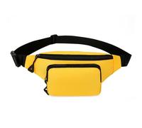 mioosho Marsupio da cintura con tracolla regolabile, pratica borsa a tracolla, resistente all'acqua, per uomini e donne, Colore: giallo., 30x12x6cm, come da immagine