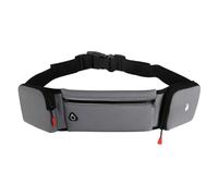 mioosho Marsupio da corsa a doppia tasca marsupio impermeabile marsupio sportivo da viaggio cintura da allenamento sportiva, Colore grigio, 43*11cm, come da immagine