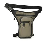 mioosho Marsupio da gamba per attività all'aperto, resistente all'acqua, borsa da gamba multifunzione, borsa da coscia per moto, corsa, escursionismo, pesca, Colore oro., 31x18x2cm, come da immagine