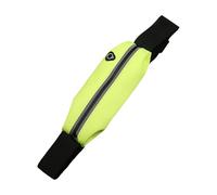 mioosho Marsupio riflettente da corsa, leggero, impermeabile, per sport all'aria aperta e attività all'aria aperta, Giallo e verde., 22x8.5cm, come da immagine