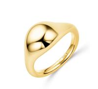 Miore Anello Donna a Cupola Liscia, Argento 925 Placcato Oro 18KT | Made in Italy: anello da donna in Argento 925 Placcato Oro 18KT, cupola liscia che nasce dal gambo senza stacco.