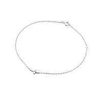 Miore Bracciale da donna in oro bianco 9 carati/375 con diamante brillante, lunghezza 18 cm, 18 cm, Oro bianco, Diamante