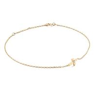 Miore Bracciale Donna Croce con Catena, Diamante taglio brillante Oro Rosa 9 Kt / 375 cm 19
