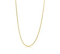 MIORE Catena Vero Oro Giallo 14 Kt 585, Catenina Rolo' di 45 Cm, chiusura ad anello a molla. Collana anallergica. Catenina perfetta per ciondoli Catena Uomo Donna Bambino