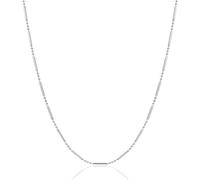 MIORE Collana Donna Collana Uomo Argento 925, Catena Elegante 47 cm, Finitura Brillante, Anallergica, Made in Italy, Confezionata in un Elegante Portagioie