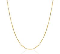 MIORE Collana Donna Collana Uomo Argento 925 Placcato Oro 18 Carati, Catena Elegante 47 cm, Anallergica, Made in Italy, Confezionata in un Elegante Portagioie