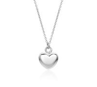 MIORE Collana Donna con Catena da 45 cm e Ciondolo Cuore in Argento 925, Anallergica, Made in Italy, Confezionata in un Elegante Portagioie