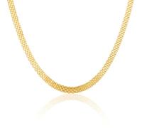 MIORE Collana Uomo Collana Donna Argento 925 Placcato Oro 18K, Lunghezza Regolabile 41+4 Cm, Made in Italy, Catena Elegante Unisex Anallergica, Confezionata in Portagioie, Gioiello Regalo Perfetto