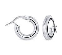 Miore Orecchini Donna Cerchio Oro Bianco 9 Kt / 375