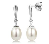 Miore - Orecchini pendenti da donna, oro bianco 9k (375), cod. MG9004E