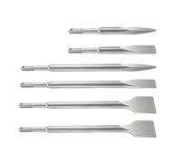 Miosugo SDS Plus, set di scalpelli per piastrelle (2 scalpelli piatti, 2 scalpelli larghi, 2 scalpelli a punta), set di scalpelli per cemento, muratura, piastrelle, colla per piastrelle, pietra