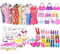 Miotlsy 20 pz Abiti da Matrimonio alla Moda Fatti a Mano Abito per Party, con 20 Paia di Scarpe Bambola, per della Ragazza Compleanno Regalo Natale