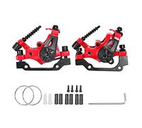 MiOYOOW 1 paio di pinze freno a disco per bici, doppia posizione linea di trazione pinze freno a disco meccaniche freni a disco leve anteriori freno posteriore set