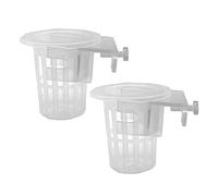 MiOYOOW 2 supporti per piante da acquario, vasi per piante vive con foro e vite fissate per piante di smeraldo per acquario, decorazioni