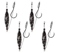 MiOYOOW 4 Pezzi Galleggianti per Pesce Gatto, Galleggiante da Pesca con Sonagli e Ealleggianti, Bobbers Ganci Attrezzatura da Pesci per Maggior Parte dei Tipi di Pesci Gatti