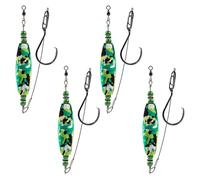 MiOYOOW 4 Pezzi Galleggianti per Pesce Gatto, Galleggiante da Pesca con Sonagli e Ealleggianti, Bobbers Ganci Attrezzatura da Pesci per Maggior Parte dei Tipi di Pesci Gatti